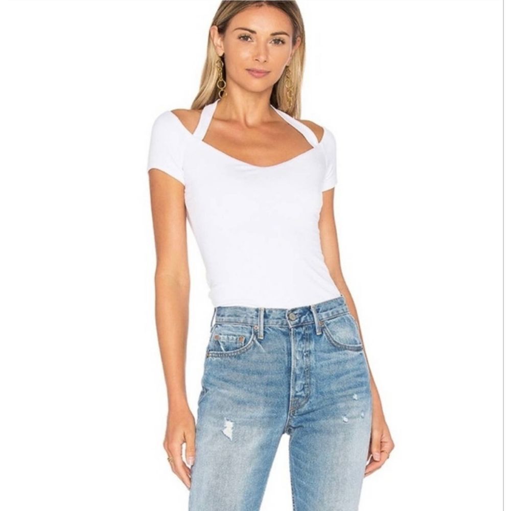 Bailey 44 Tow In Knit Halter Top XS White